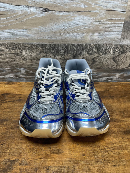 Bottega Veneta Gray & Blue Orbit Sneakers 46