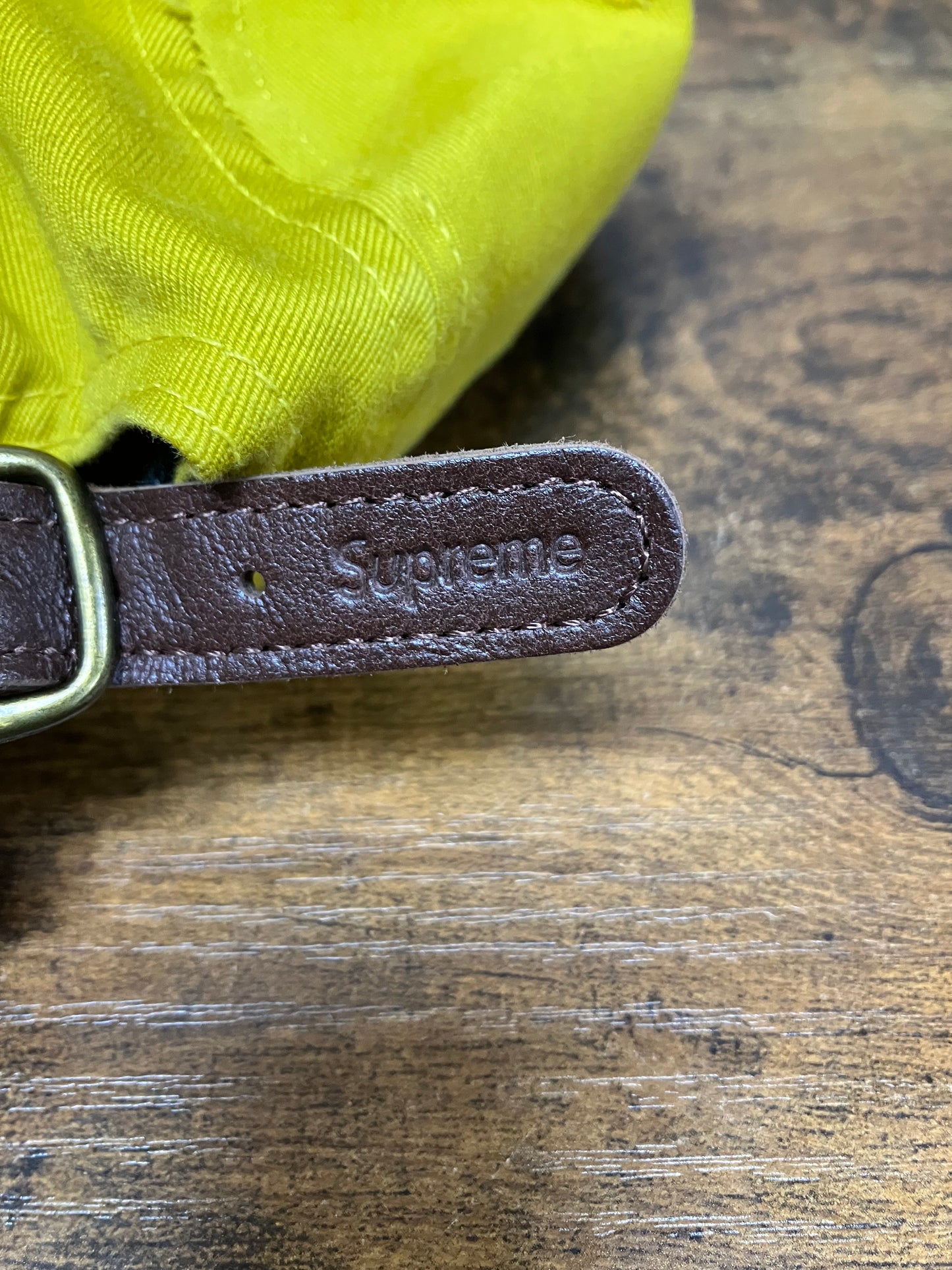 OS - Supreme Yellow Twill Camp Cap