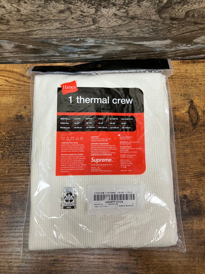 Supreme Hanes Thermal Crew Size Large