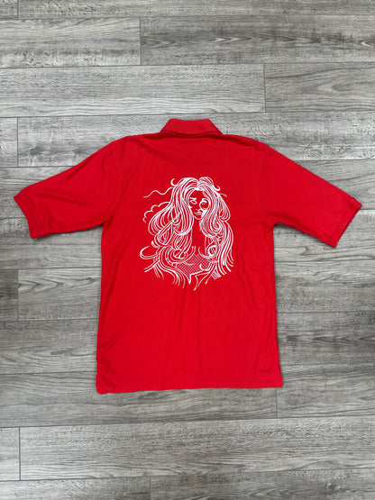 Coogi red polo L