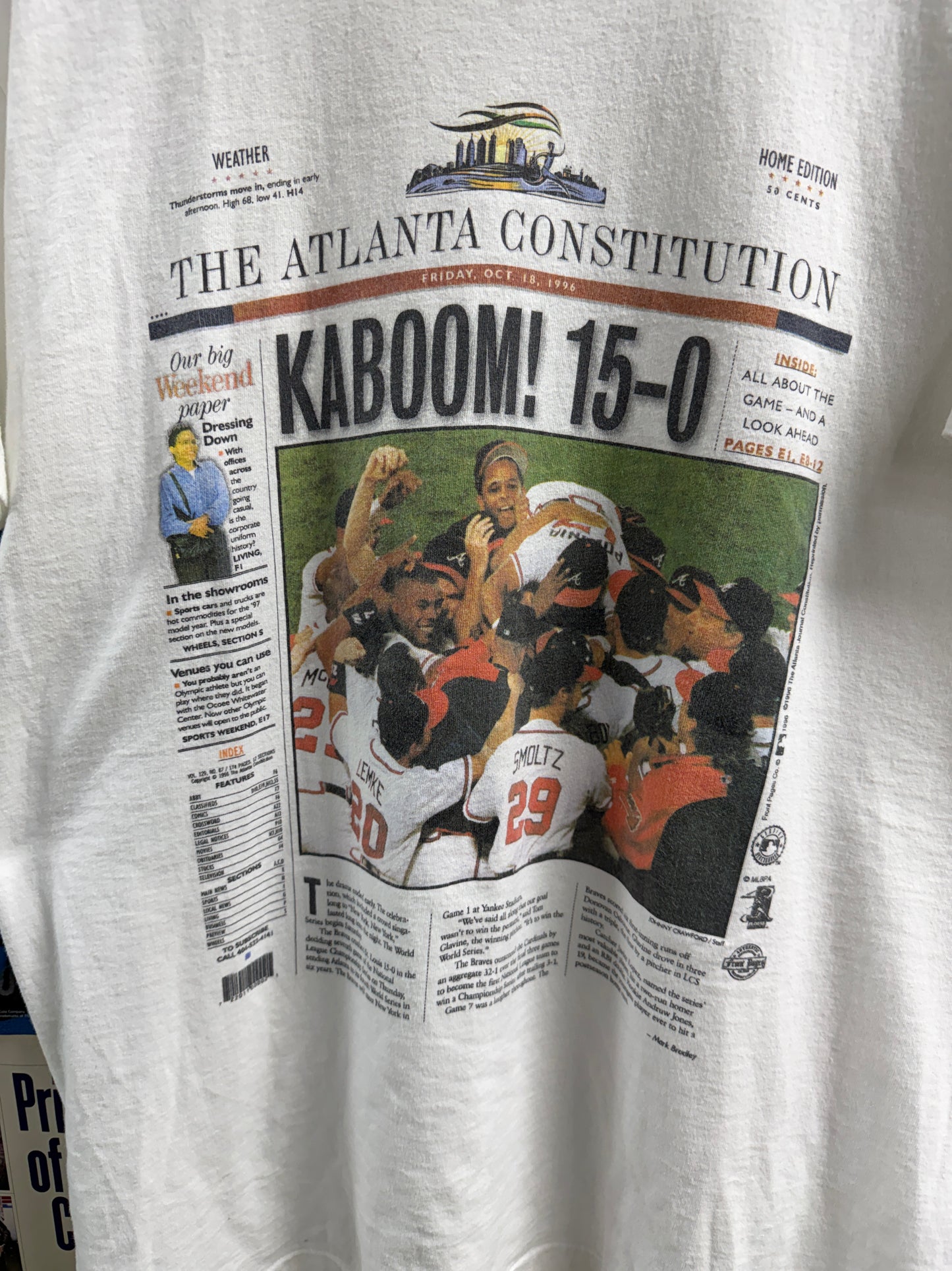 XL - Atlanta Braves vs St. Louis 15-0 Tee