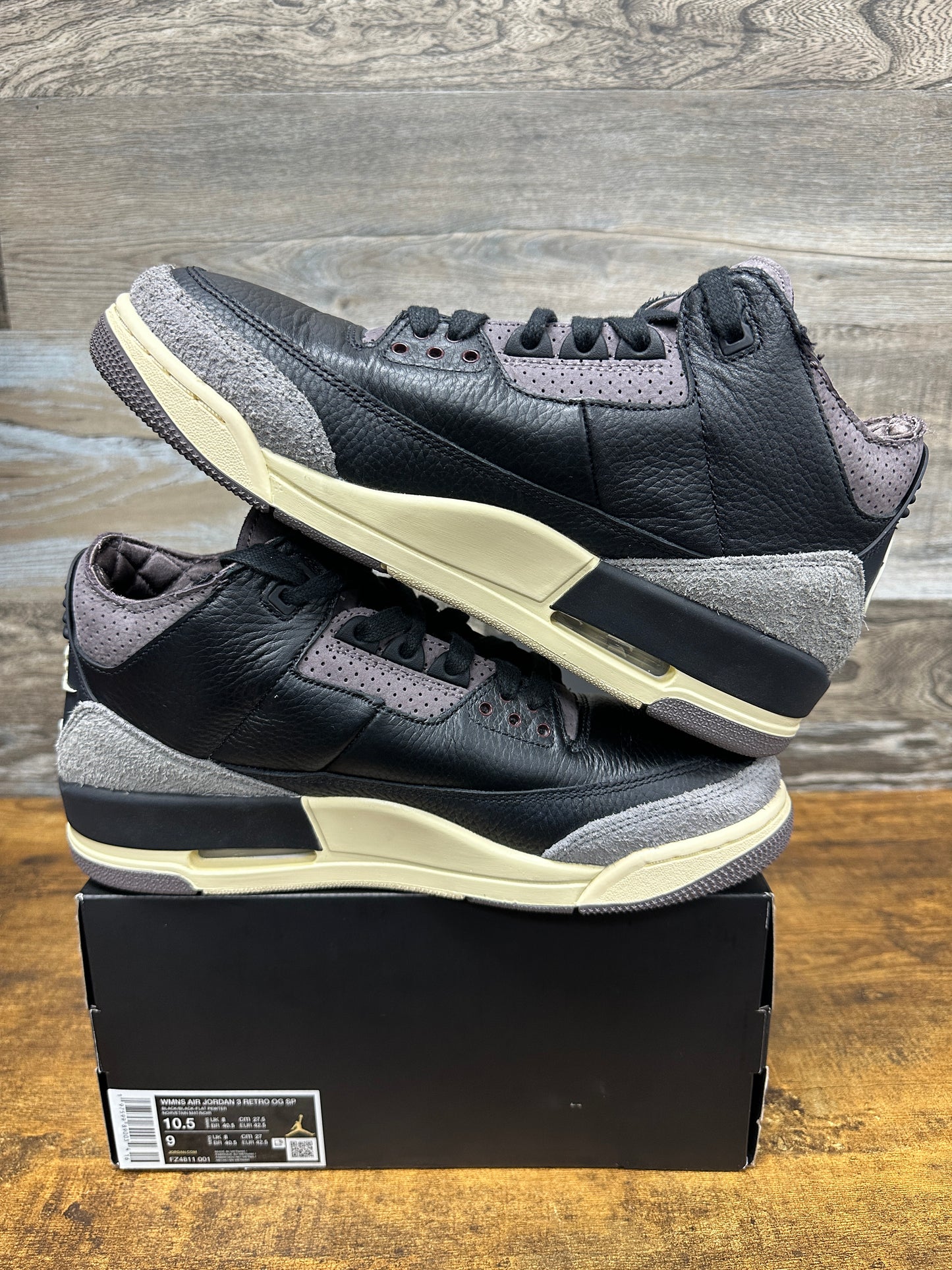 10.5W/9M Jordan 3 A Ma Maniere while you were sleeping