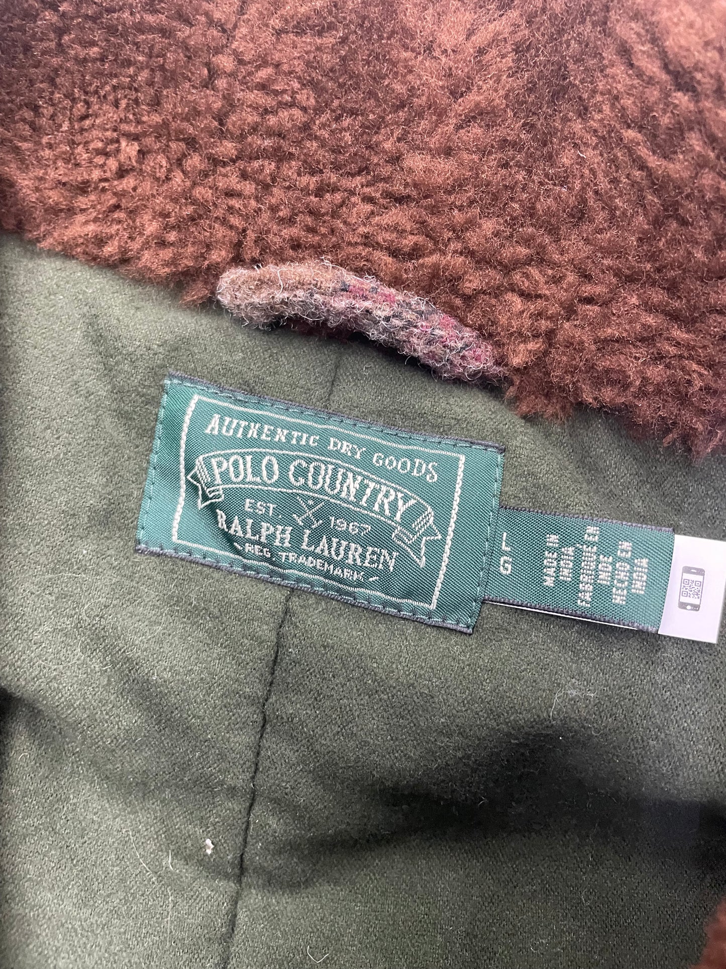 Polo Ralph Lauren Wool Barn Coat L