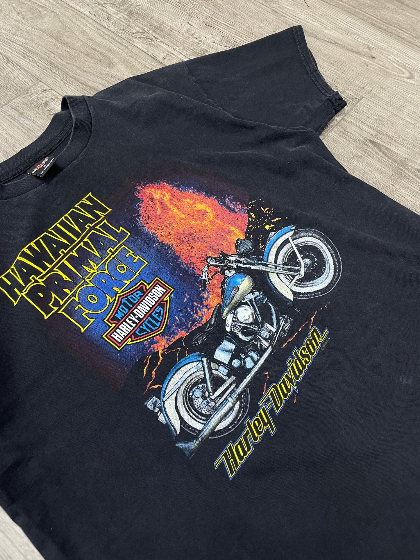 XL - Vtg 90s Hawaiian Primal Harley Davidson Tee
