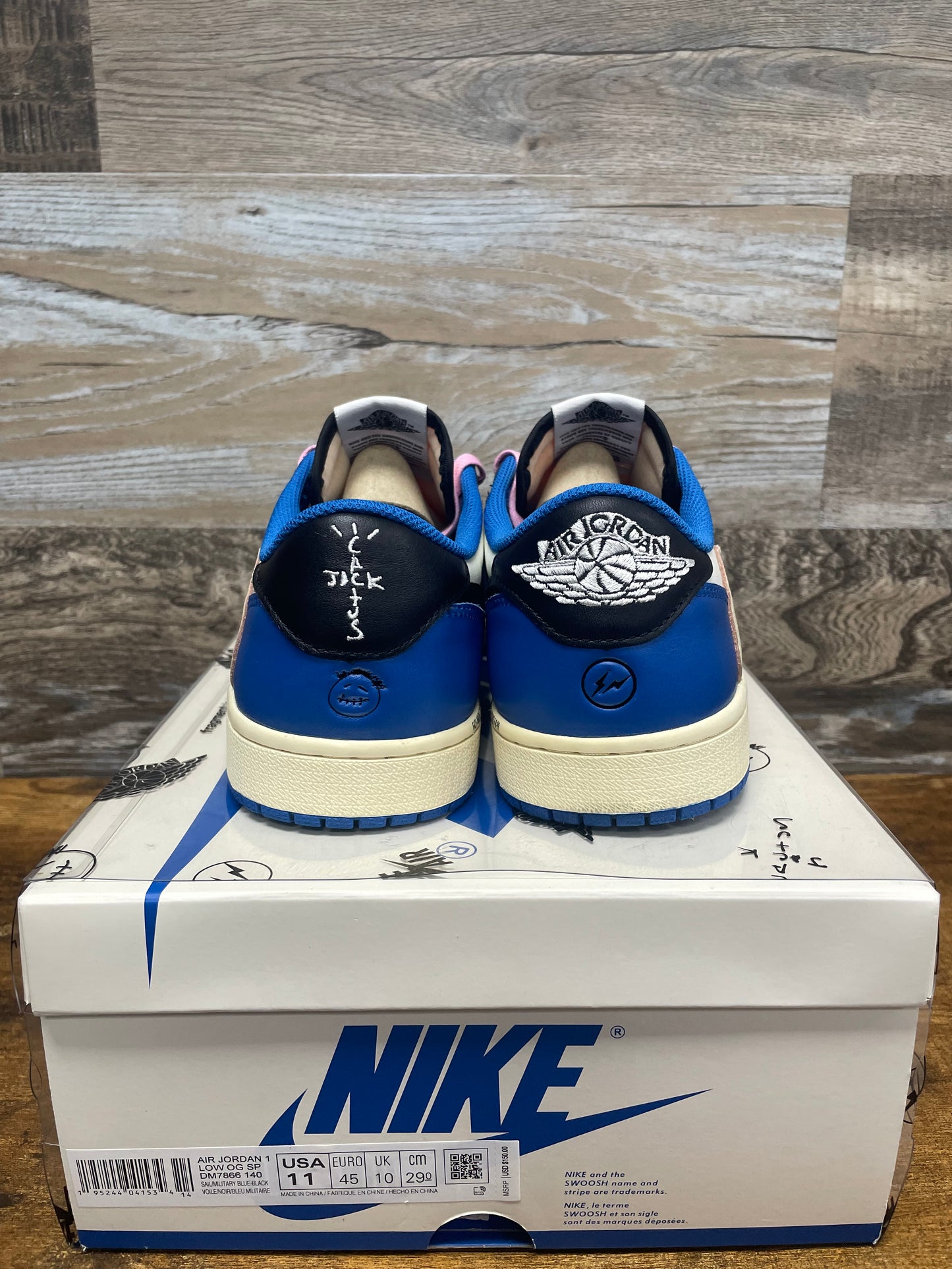 11 - Travis Scott x Fragment Design x Air Jordan 1 Low OG SP "Sail Military Blue"