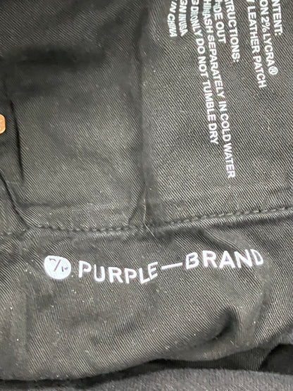 34 - Purple Brand Black Skinny Jeans