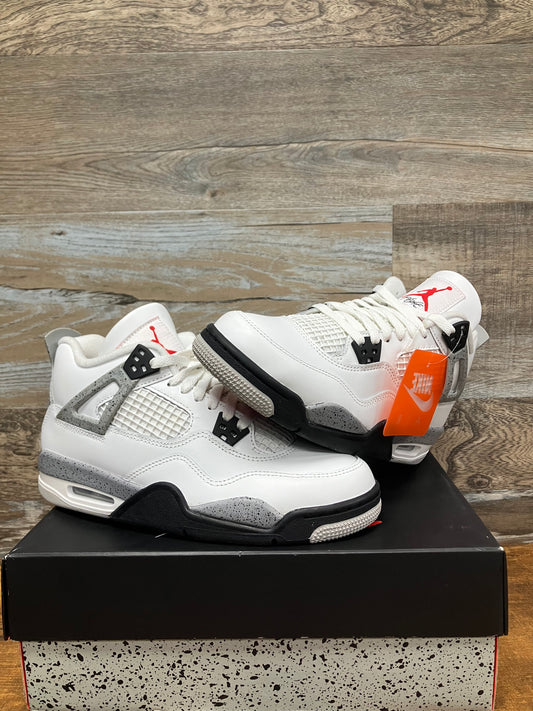 7y-Air Jordan 4 Retro OG 2025 White Cement