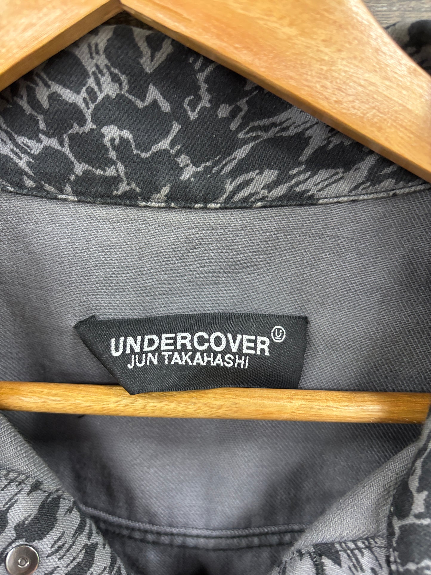 Undercover Cream Soda Leopard Print Trucker Jacket