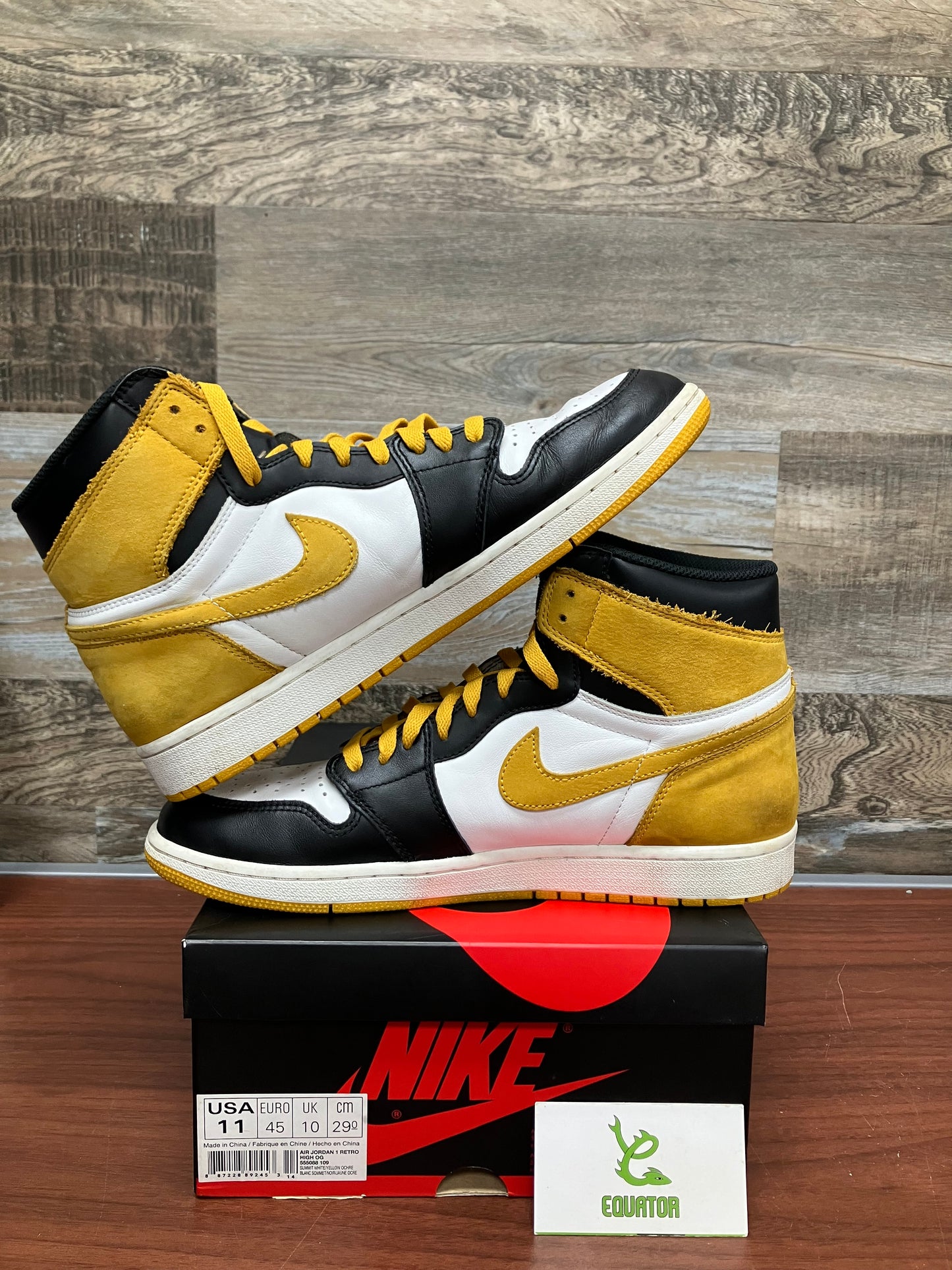 Jordan 1 High Yellow Ochre Size 11