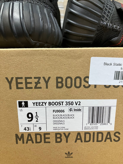 Yeezy 350 Black Static 9.5