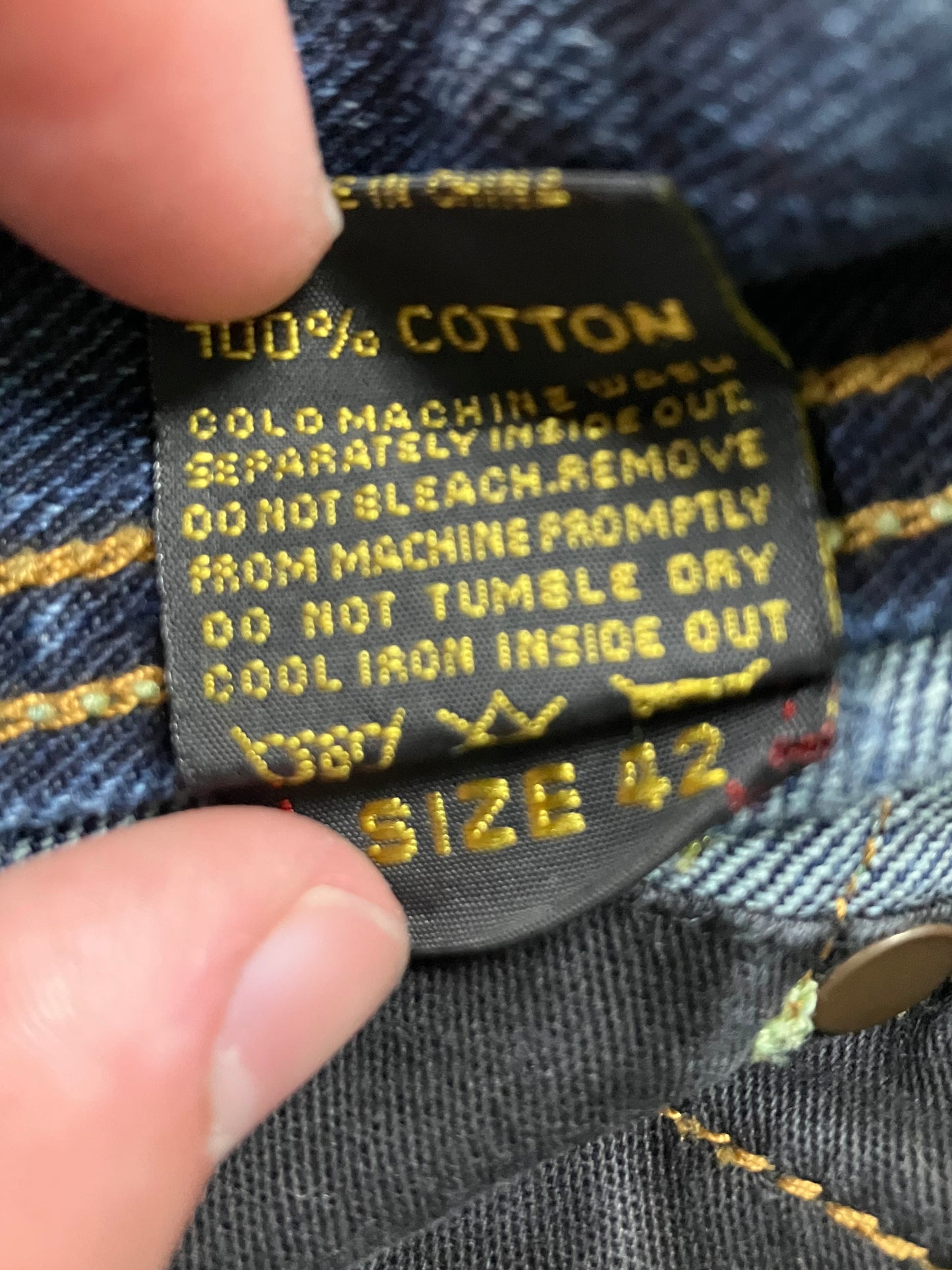 Evisu EU-ED Cargo Denim Size 42x30