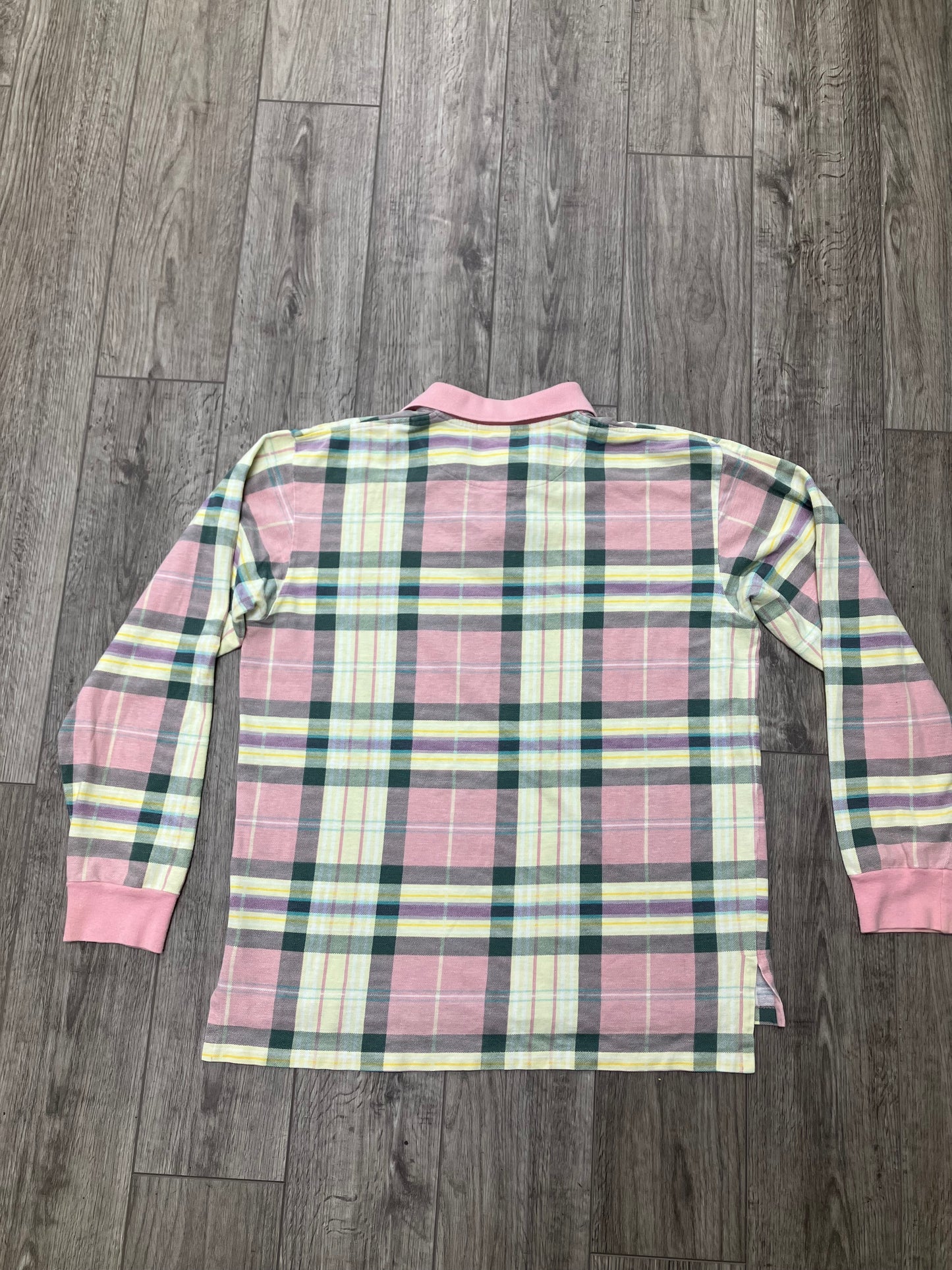 Vintage Polo Ralph Lauren Pink Plaid Long Sleeve Shirt M