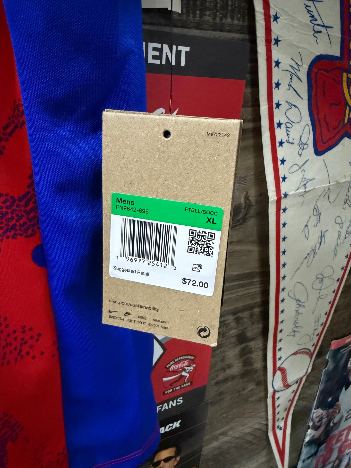 XL - Nike Athletico Madrid Pre Match 24/25 Jersey New
