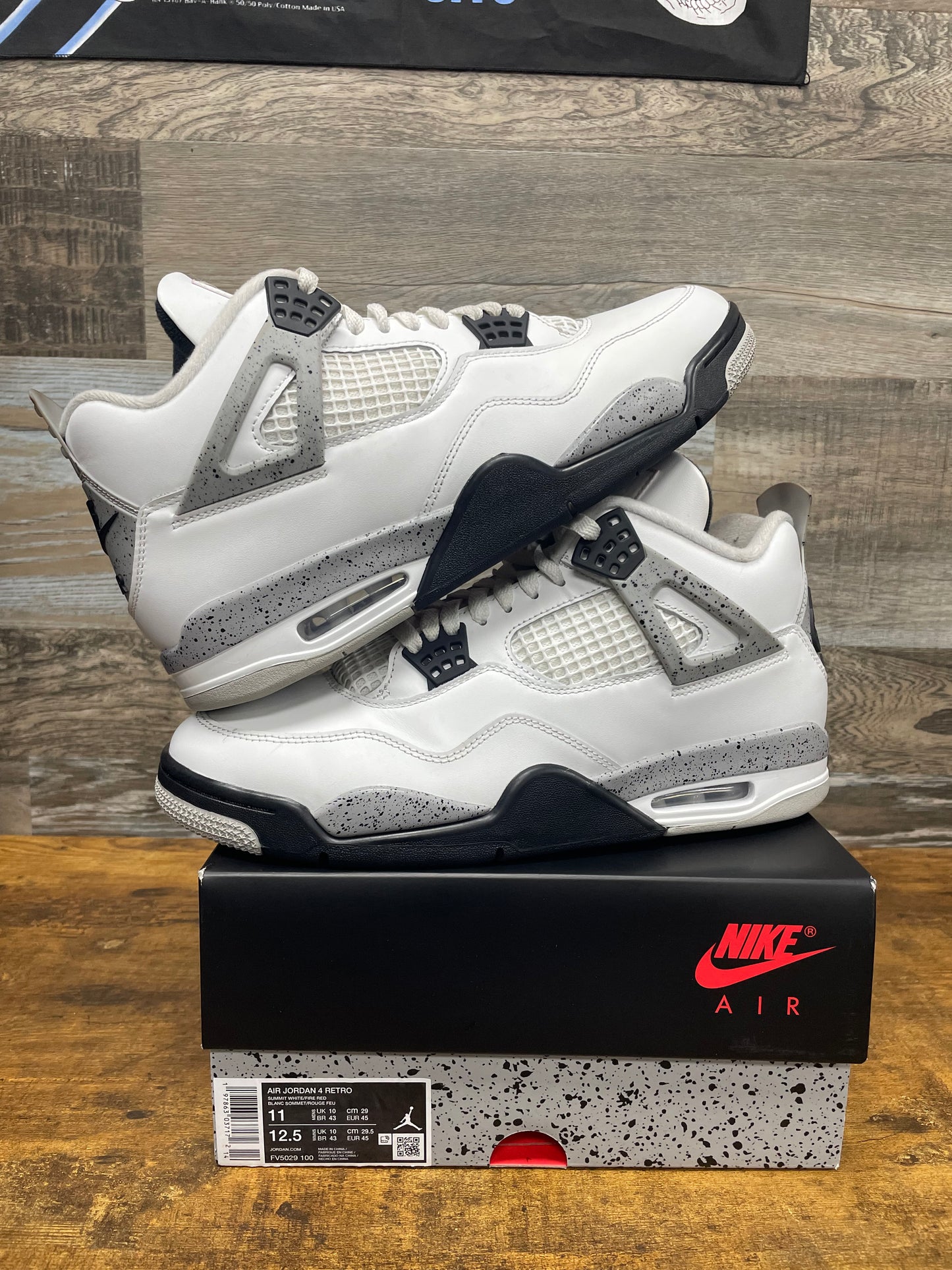 Jordan 4 White Cement Size 11