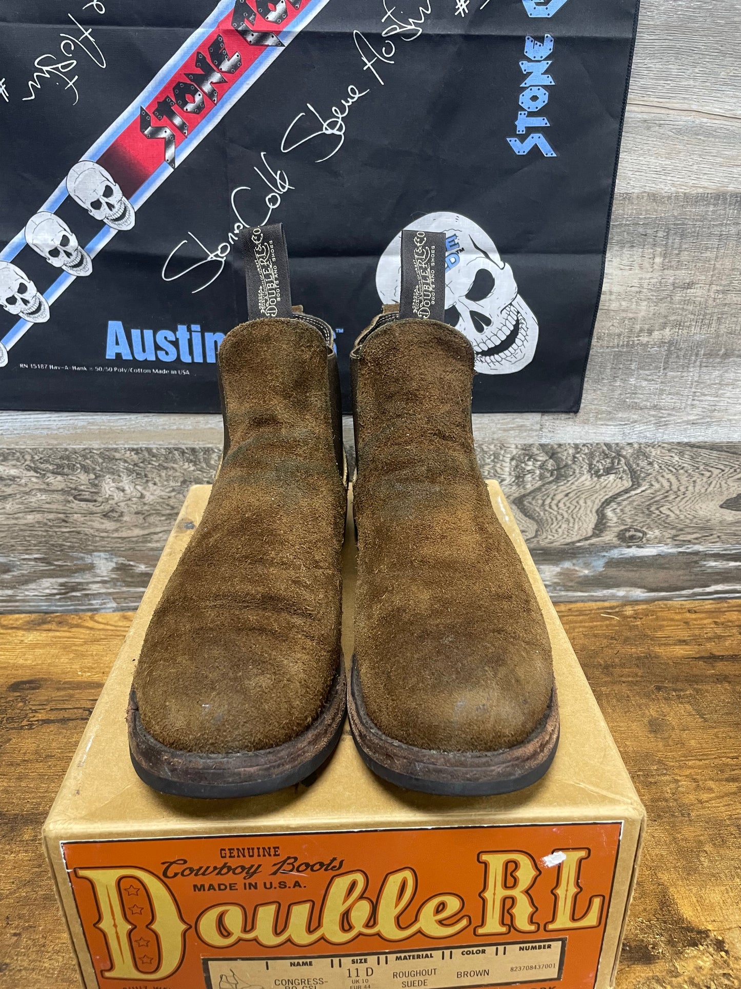 11 - Ralph Lauren Double RL (RRL)Roughout Seude Congress Chelsea boots