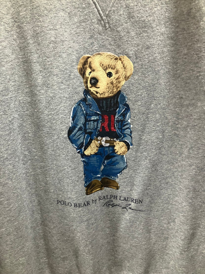 L - Polo By Ralph Lauren Bear Grey Crewneck