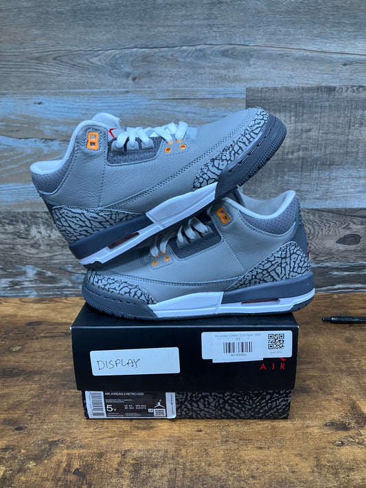 Jordan 3 Cool Grey Size 5y