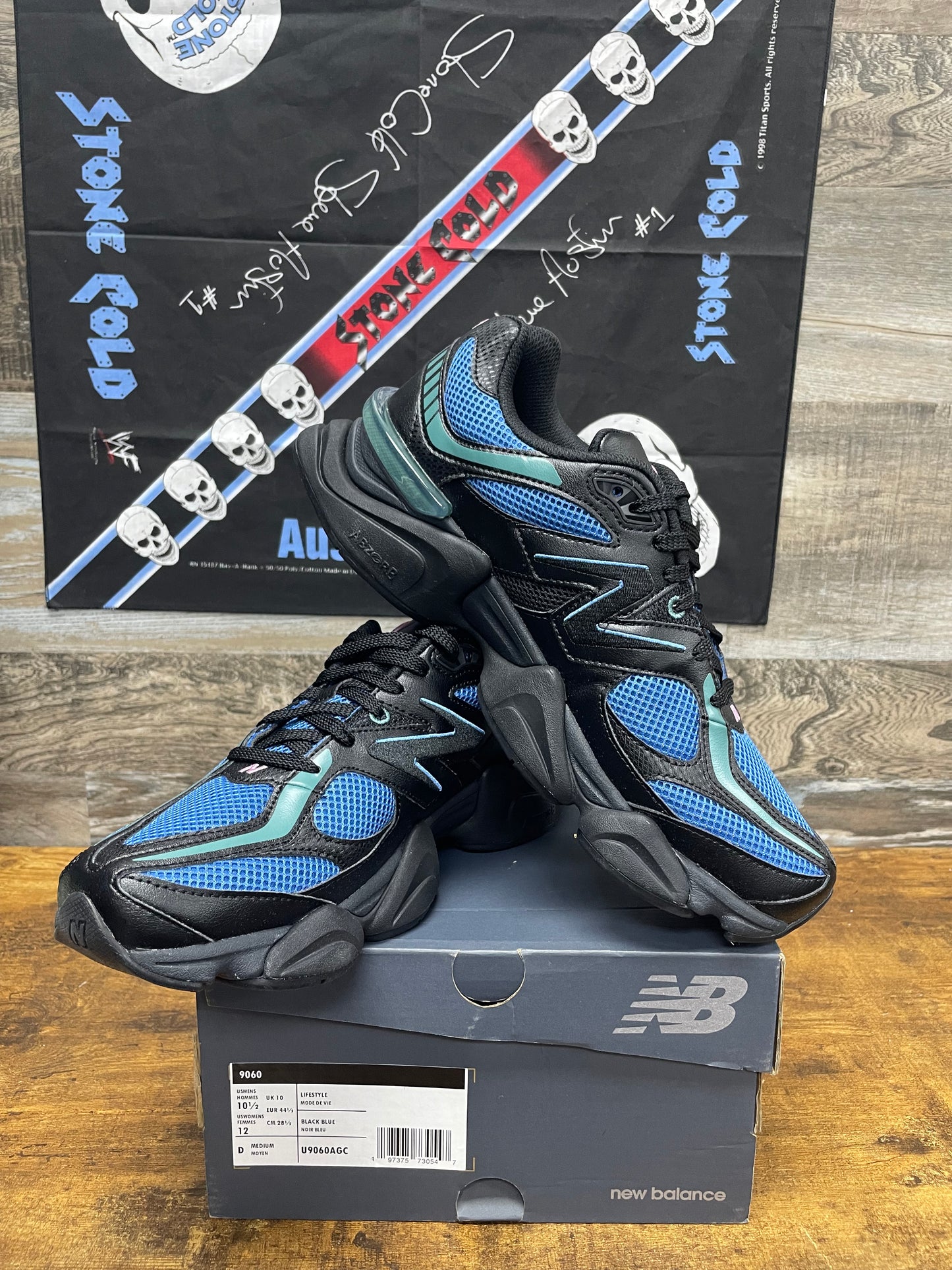10.5 - New Balance 9060 'Black Blue Agate'