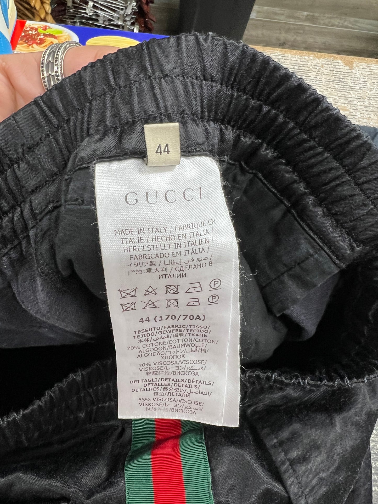 30 x 30 - Gucci Web Tech Jersey Pants