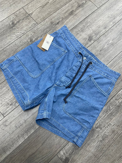 RRL Indigo Cotton-Linen Chambray Shorts