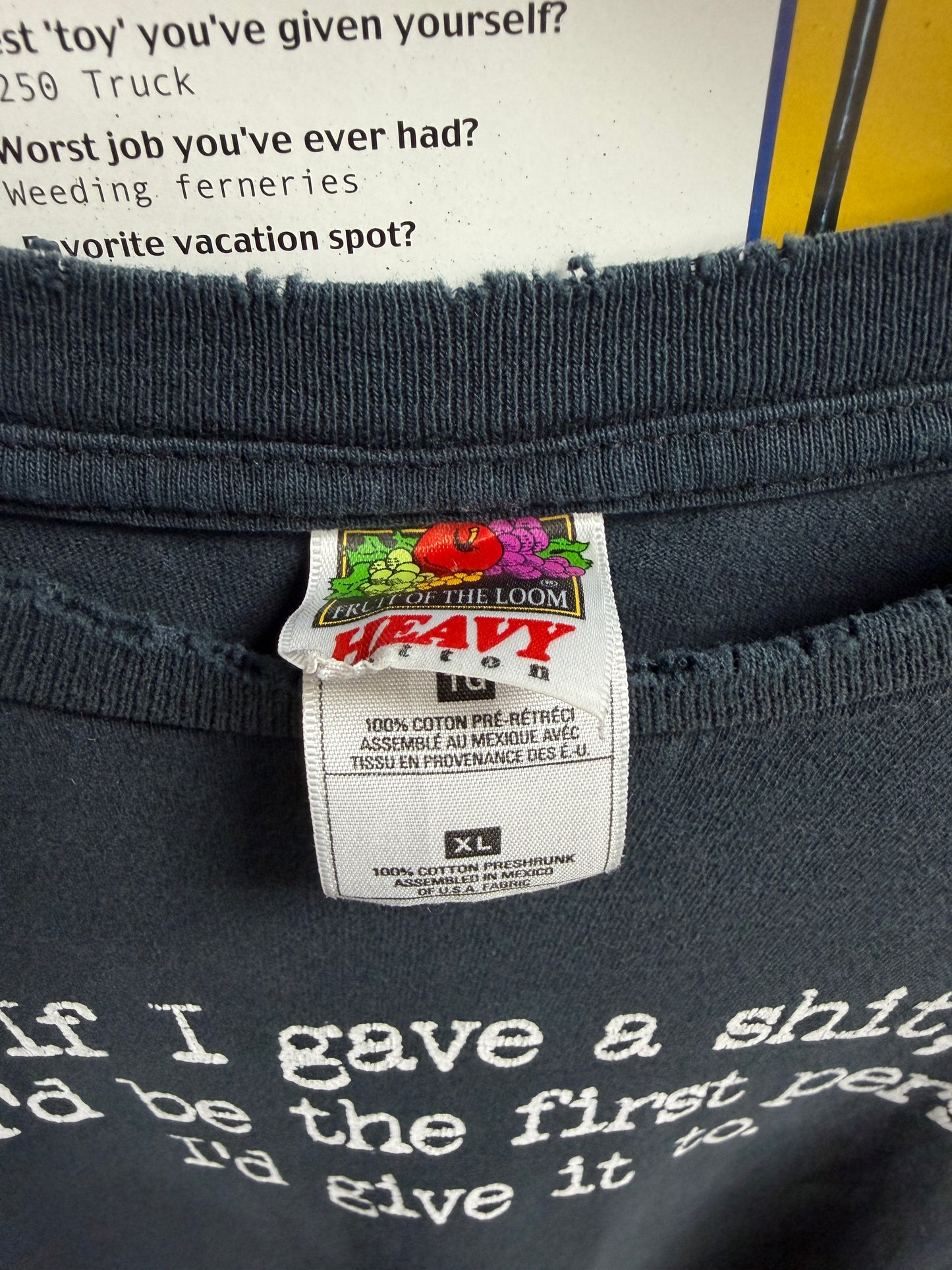 XL - Vintage Humor Tee Distressed