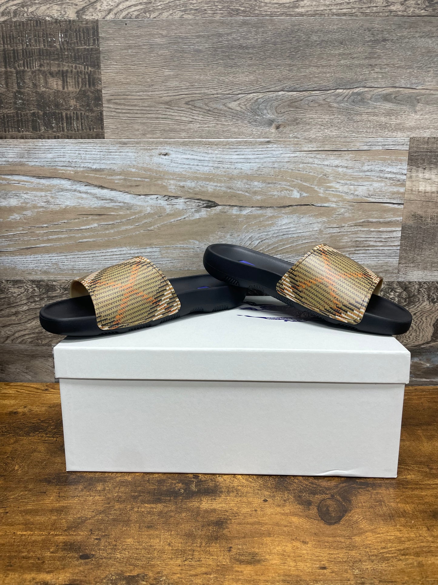 Burberry Check Dive Slides 7