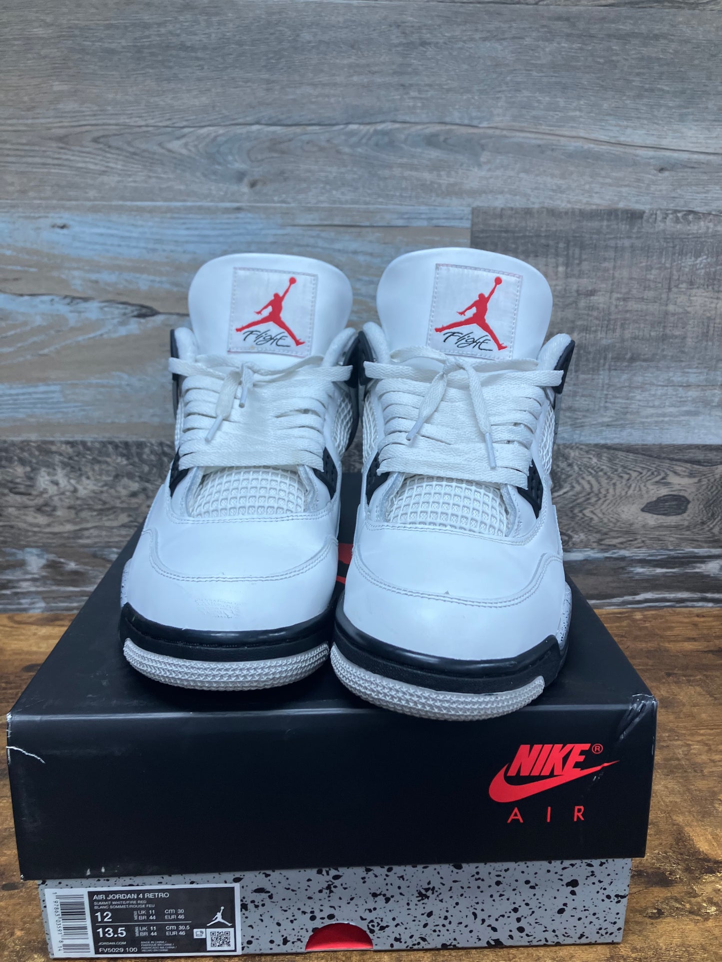 Jordan 4 White Cement Size 12