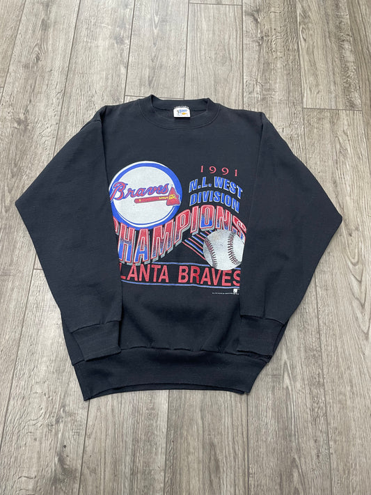 XL-Braves 1991 West Division Champioms Crewneck
