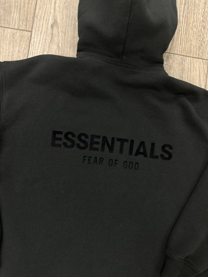 XS - FOG Essentials Black hoodie Fits oversized