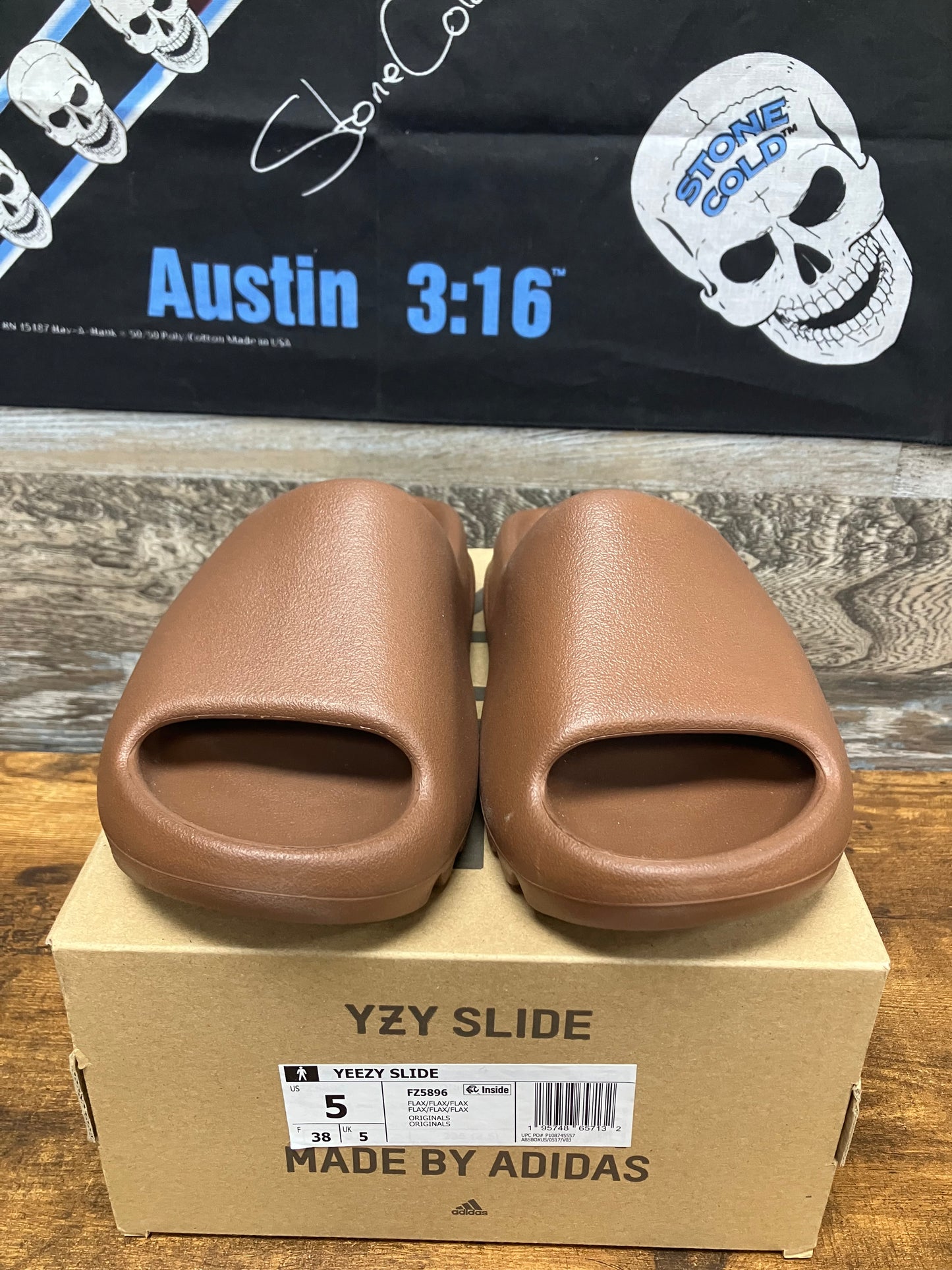 5 - Adidas Yeezy Slides “ Flax “