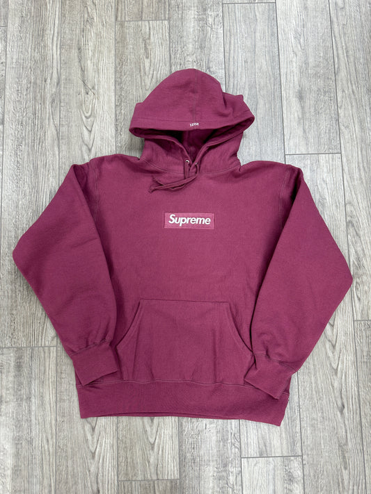 Supreme BOGO Plum Hoodie FW21 Size Medium