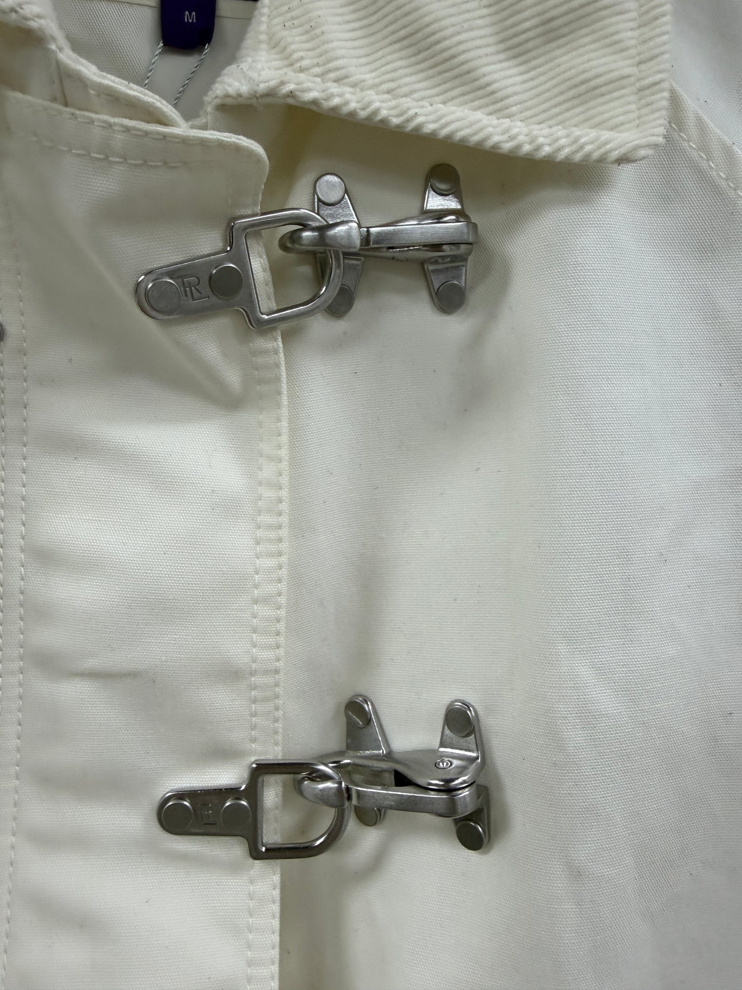 M - Ralph Lauren Purple Label Fireman Clasp White Jacket