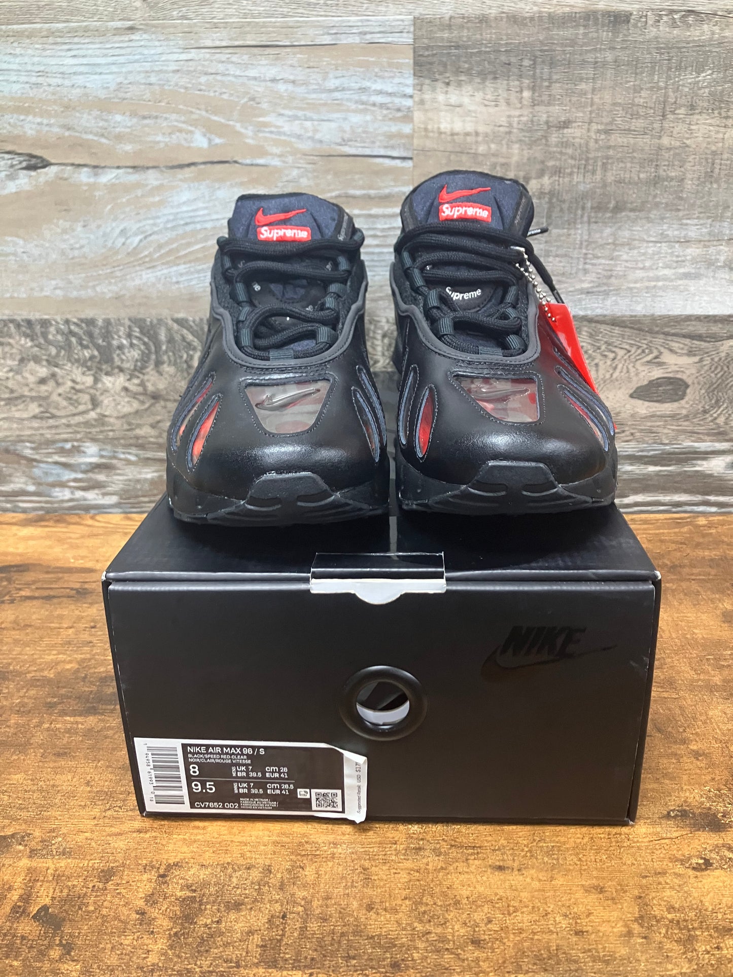 Airmax 96 Supreme Black Size 8