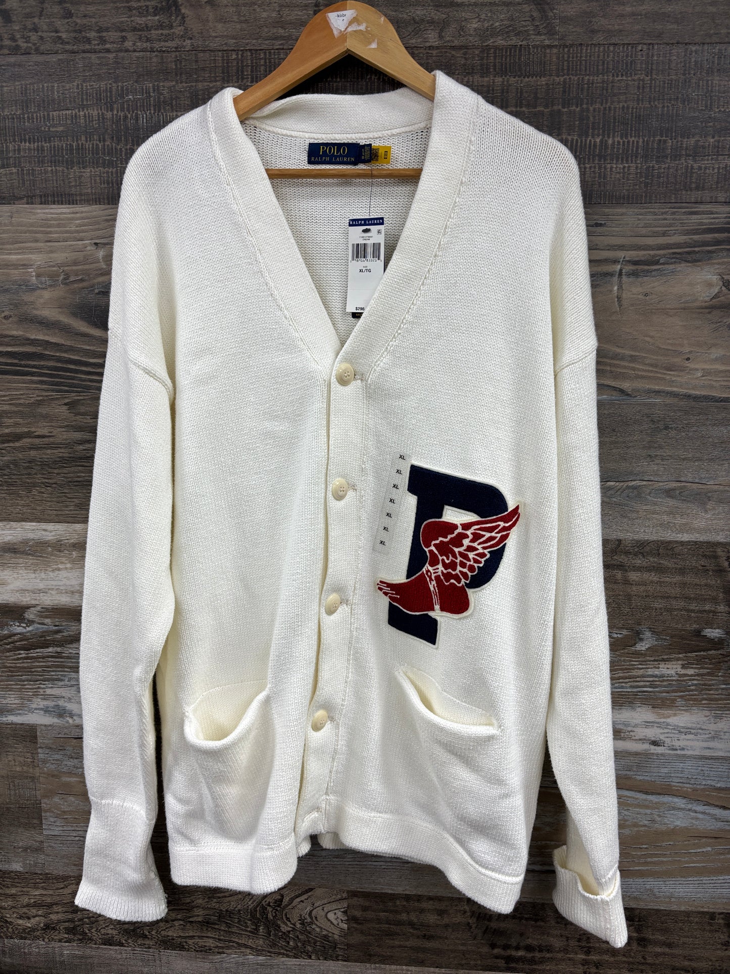 XL- Polo Ralph Lauren P wing Cardigan