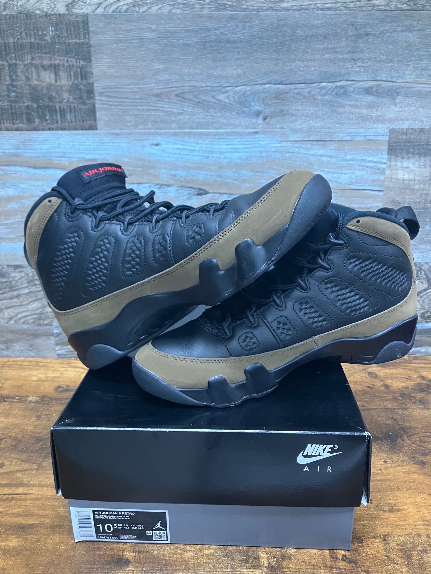 Jordan 9 Olive Size 10.5