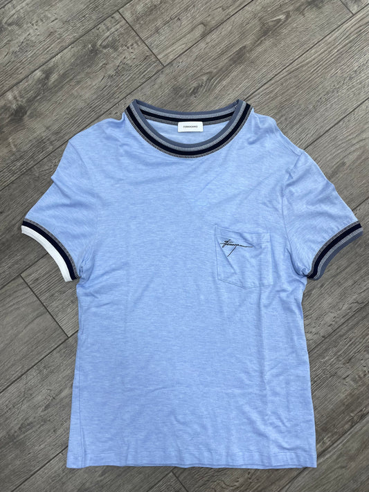 Ferragamo stripe-tipping jersey T-shirt M