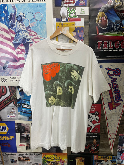 XL - white Beatles "Rubber Soul" graphic tee