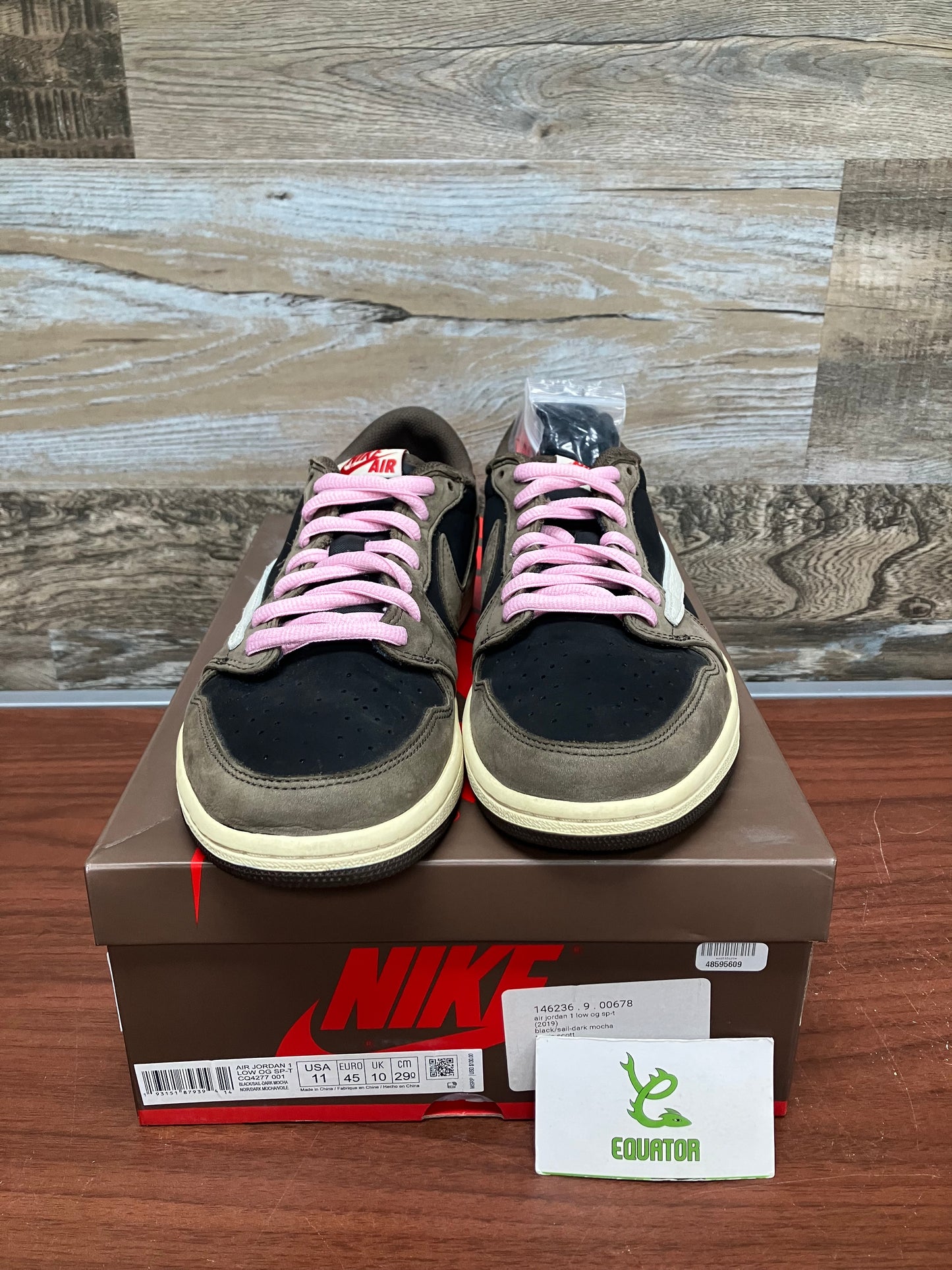 Jordan 1 Low Travis Scott Mocha Size 11