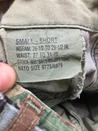 30-  Military Surplus woodland camouflage combat trousers