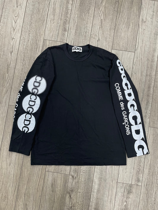 2XL - CDG Comme Des Garçons Logo Long Sleeve Shirt