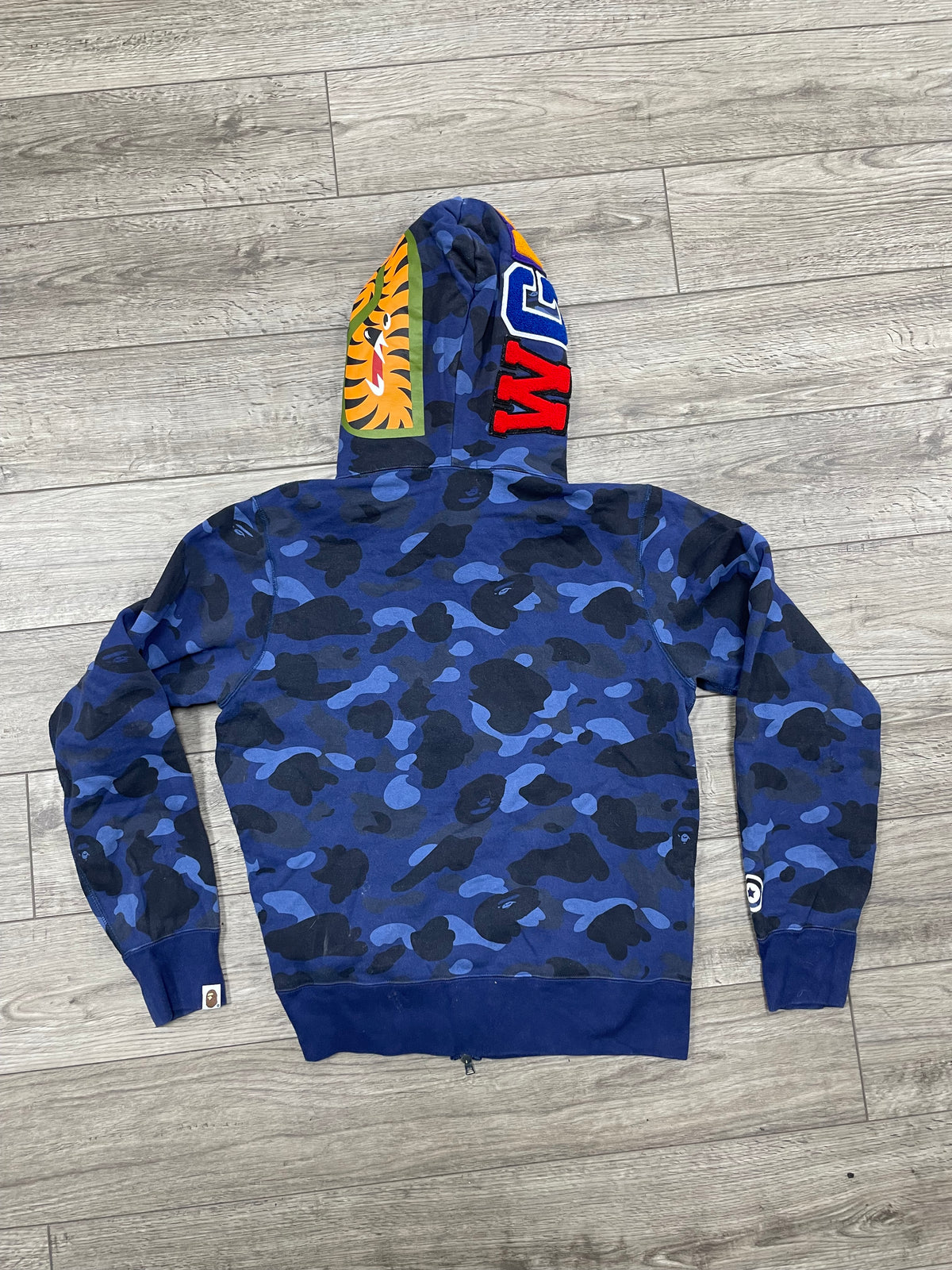 A Bathing Ape Color Camo Shark Full Zip Hoodie M
