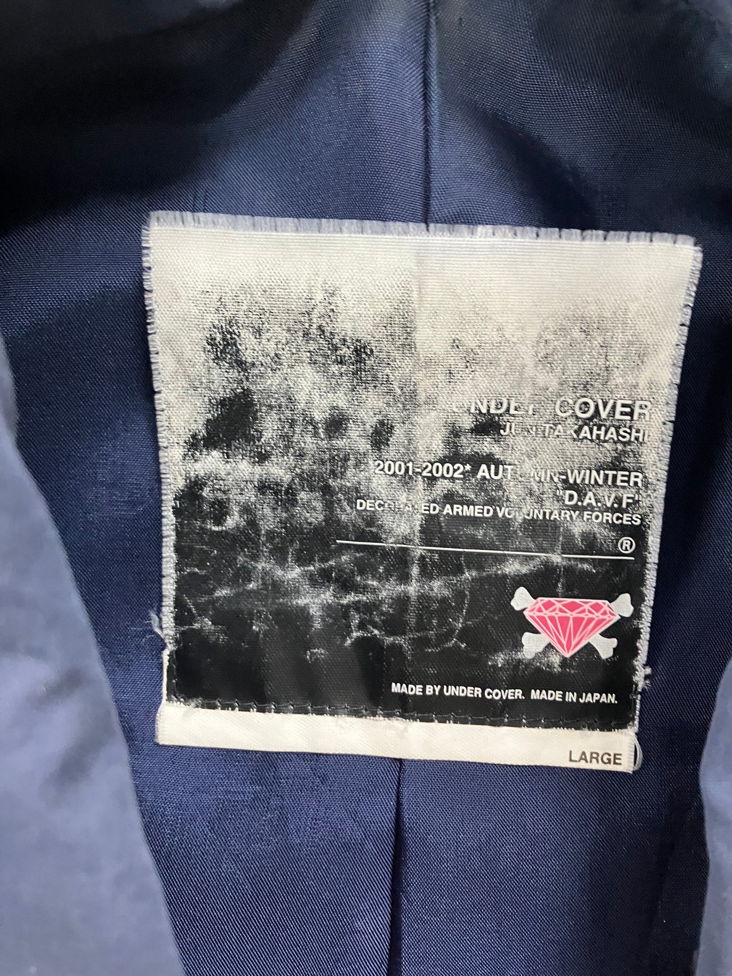 UNDERCOVER 2001AW D.A.V.F Mid-Length Coat L