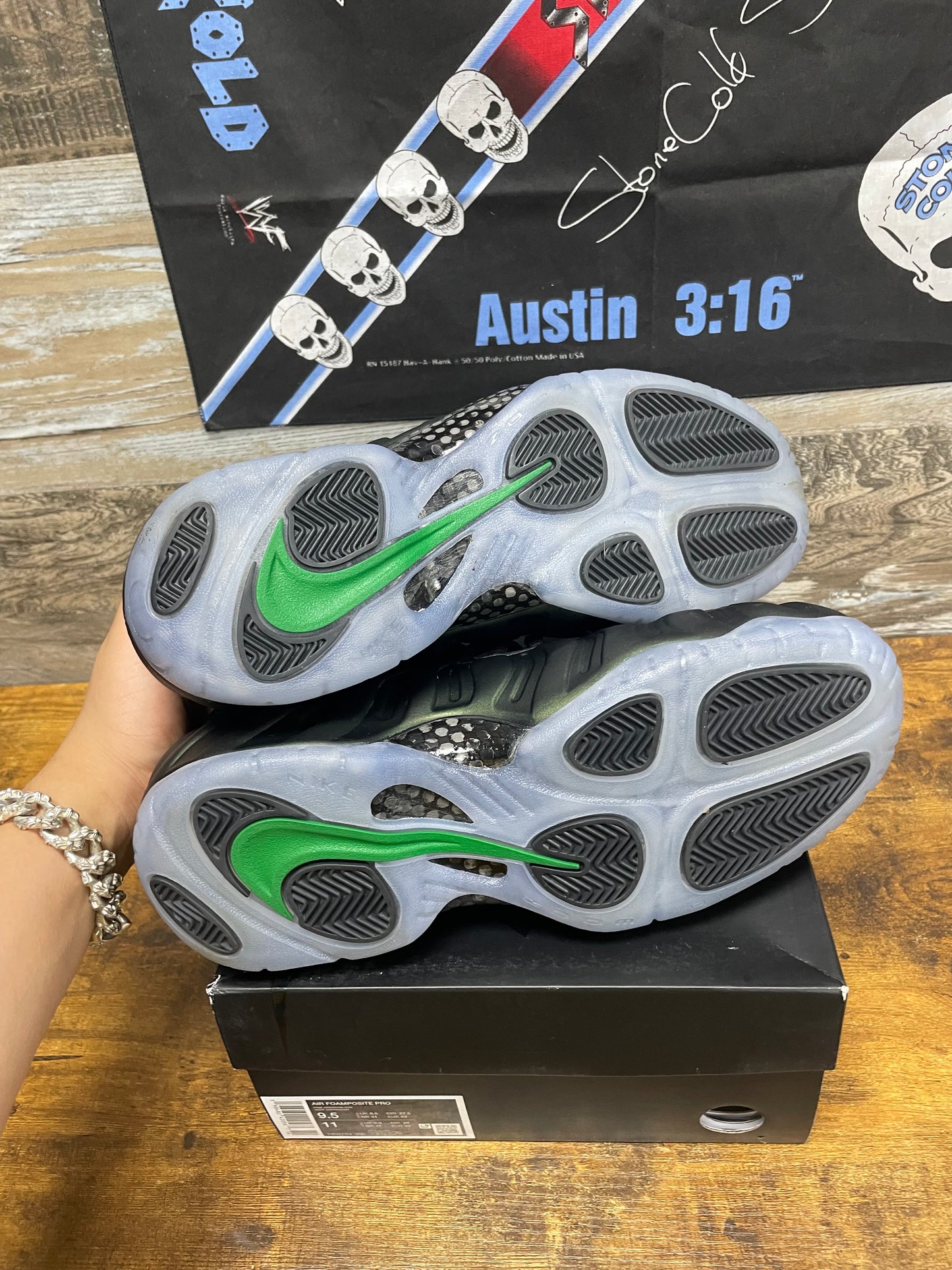 9.5 - Nike Air Foamposite Pro "Pine Green" sneaker