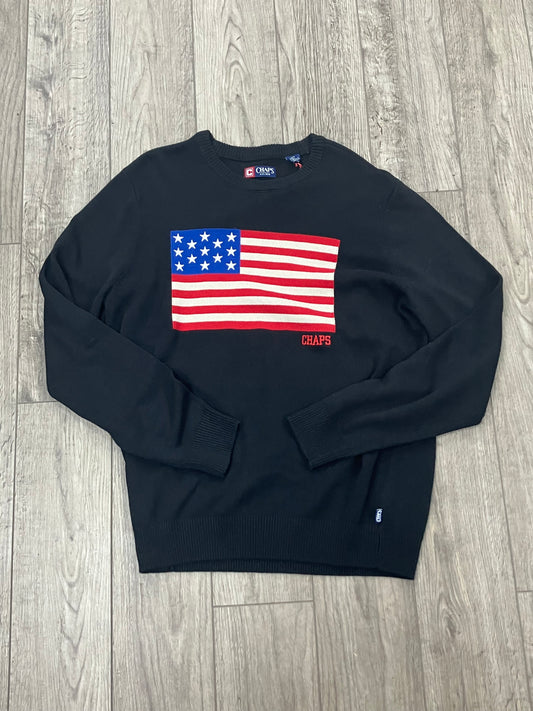 Chaps American Flag Sweater L