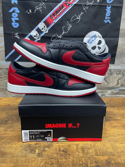 Jordan Low 1 Banned 2025 Size 11