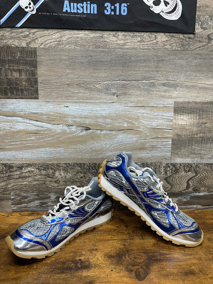 Bottega Veneta Gray & Blue Orbit Sneakers 46