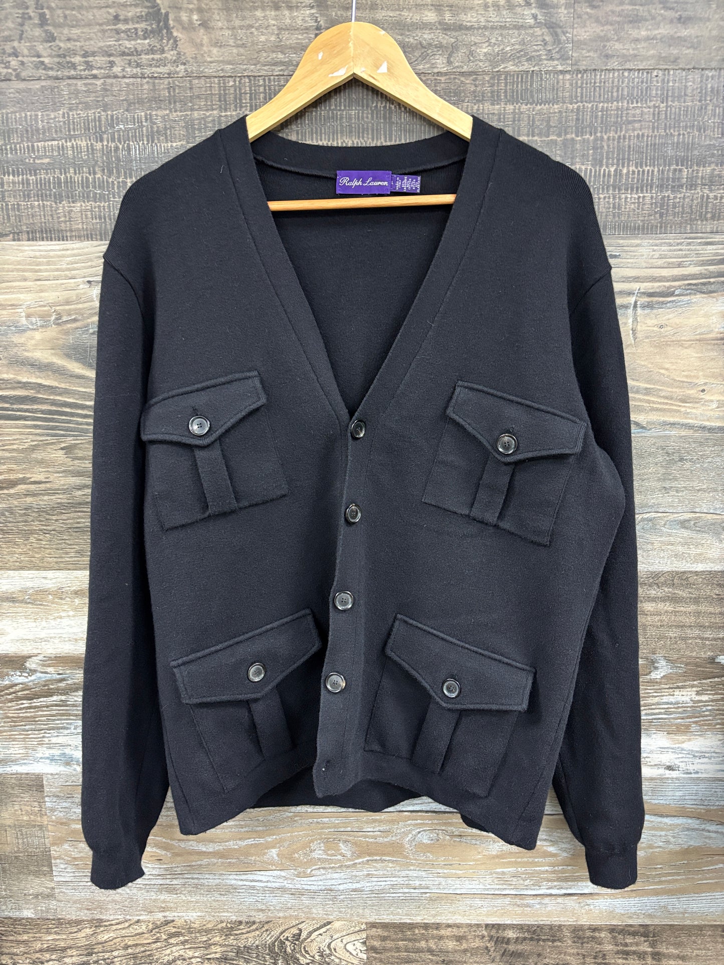 L - Ralph Lauren Purple Label Pocket cashmere cardigan