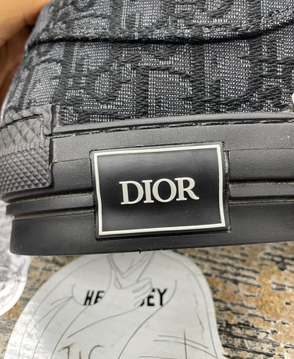 43/10m - Dior B23 low top Black Canvas