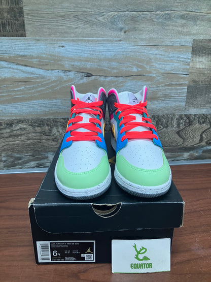 Jordan 1 Mid Multi Color 6Y