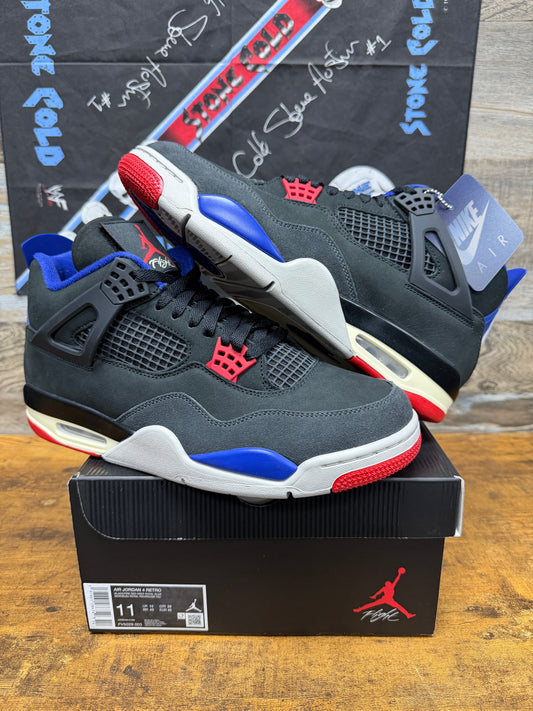 11 - Jordan 4 Rare Air White stitching New